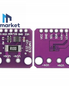 紫色 GY-INA219 高精度 i2c 数字电流传感器模块