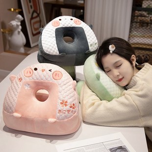 冰豆豆午睡枕趴睡枕办公室抱枕女生午睡神器小学生桌上睡觉枕头夏
