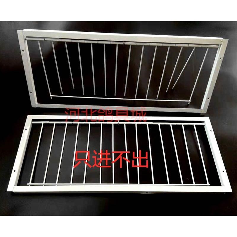 只进不出鸽子笼跳笼 进出门 自动笼组合加密天落笼条笼信鸽赛鸽用