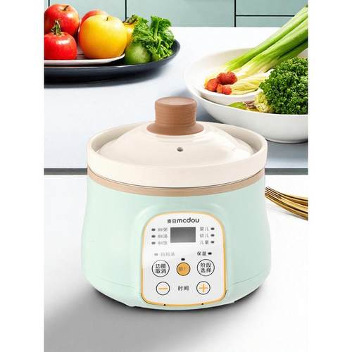 麦豆bb煲炖盅bb粥婴儿宝宝辅食煲汤家用迷你炖锅婴幼儿煮饭煮粥锅