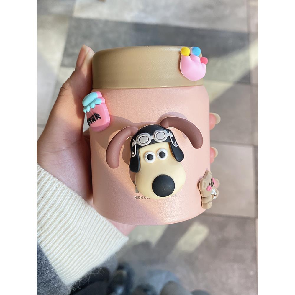 迷你保温杯女士便携小巧宽口焖烧杯磨砂简约水杯学生网红ins杯子