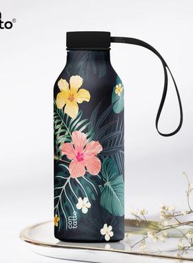 contatto潮流保温杯壶不锈钢欧式男女直身杯户外旅行随行饮水杯子