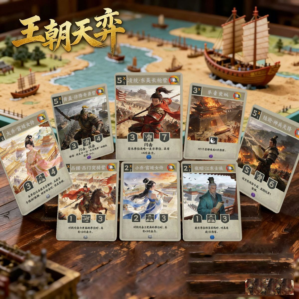 三国楚汉争霸策略对战卡牌桌游图片
