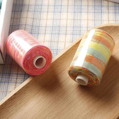 家用缝纫线彩色缝纫机线黑白402线手缝DIY手工家用缝衣线多色可选