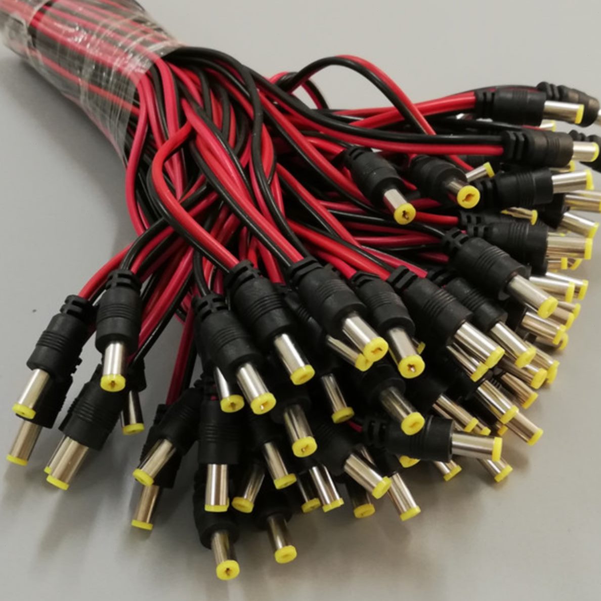 供接头红电DC电源线中公头纯铜黑24VDC12V集头监控芯电源摄像机线