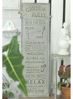 森得源复古铁艺字牌墙上装饰花园挂饰家居饰品餐厅咖啡馆装饰门牌