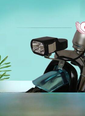 锂电车灯带喇叭一体通用折叠代驾电动车灯48V超亮LED电动自行车灯