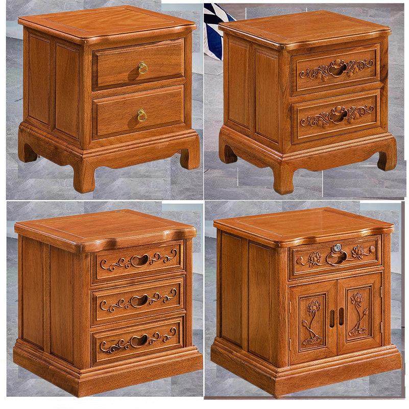 实木菠萝格原木家用大床组合金花梨木床头柜三抽两抽厂家直销整装,住宅家具,床头柜,淘宝优惠券,粉丝福利购,淘宝优惠卷