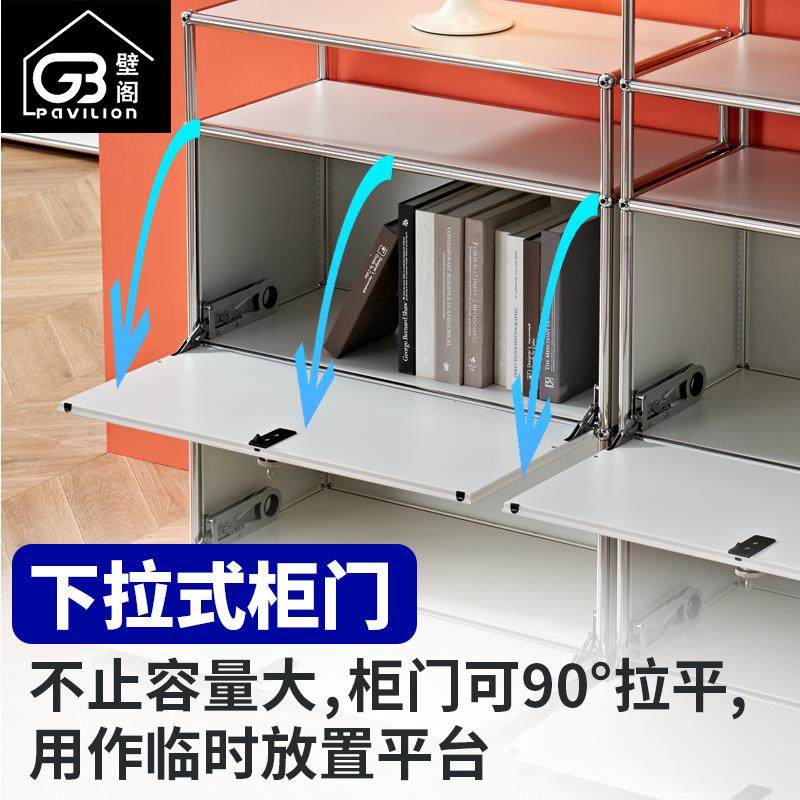 USM Haller网红餐车不锈钢模块组合小边几简约轻奢可移动收纳推车