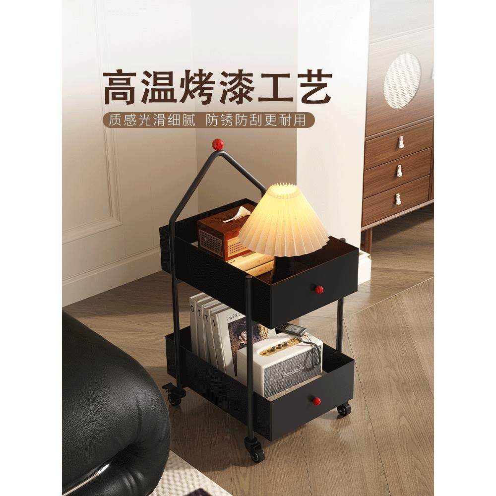 法式中古风客厅可移动带轮创意零食小推车边几床头覆古收纳置物架,住宅家具,移动边几/推车,淘宝优惠券,粉丝福利购,淘宝优惠卷