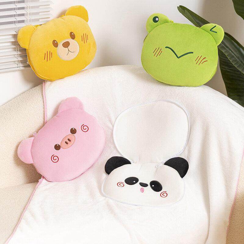 可爱动物抱枕毯两用毯子二合一车用车载办公室多功能睡觉午睡枕毯,居家布艺,抱枕被,淘宝优惠券,粉丝福利购,淘宝优惠卷