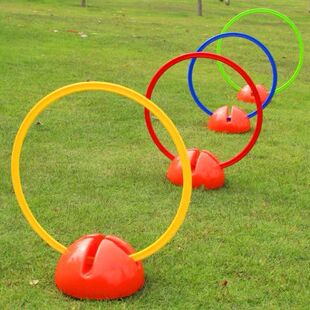 感统训练扁口呼拉圈幼儿园万象配件体能环训练圈儿童游戏跳格子圈