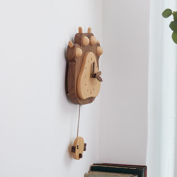 【鱼和熊掌挂钟】创木工房挂钟钟表创意礼品客厅装饰挂件时钟挂表