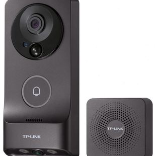 DB55C双摄棕色版 tplink门铃 家用门口监控室外2K监控可视门铃