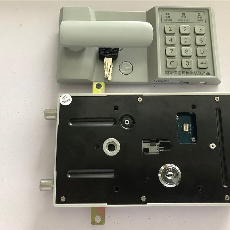 保密柜铁皮文件密码柜锁办公室按键密码锁储物柜电子锁灰色智能锁