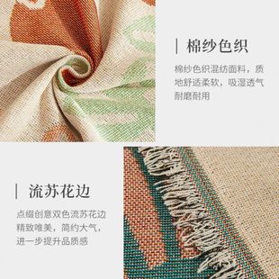 通用沙发盖巾防猫抓沙发家用防尘装 厂促棉纱色织沙发巾四季 饰发