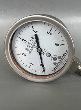 上仪仪表不锈钢膜盒压力表YE100B千帕表2.5级4 6 10KPa径向微压表