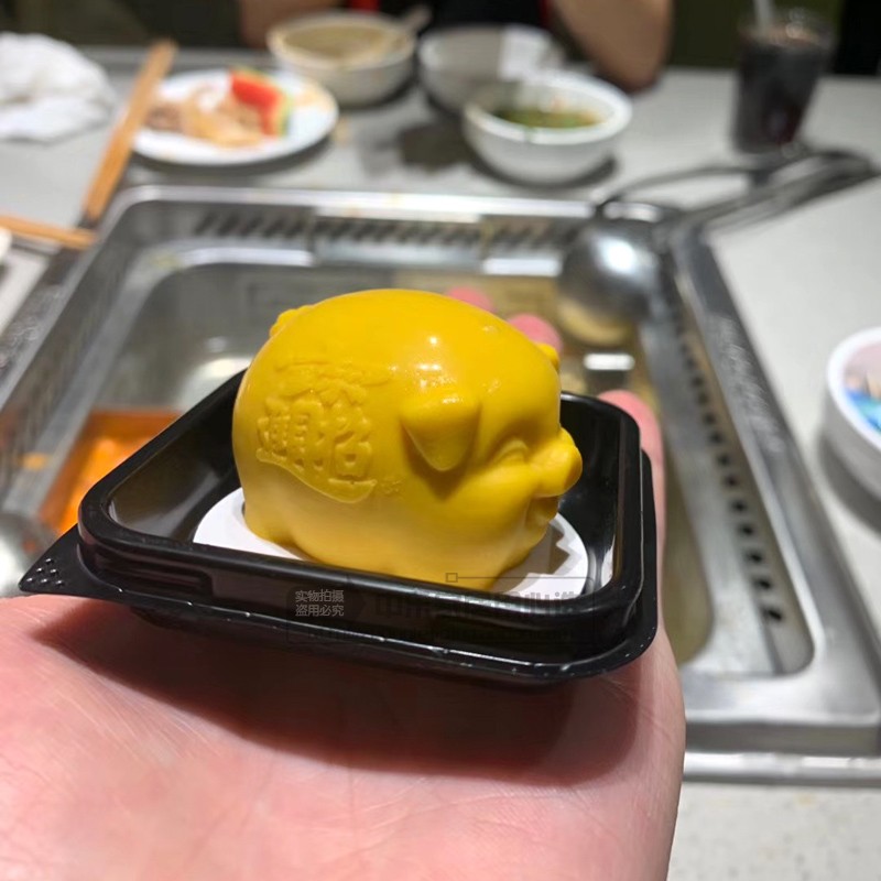 酒店餐厅创意菜摆盘象形菜甜品招财进宝小猪果冻布丁模具硅胶卡通