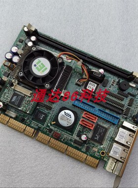 拆机IEI威达 PCISA-LUKE-1G-R10 半长卡工控电脑主板 测试OK