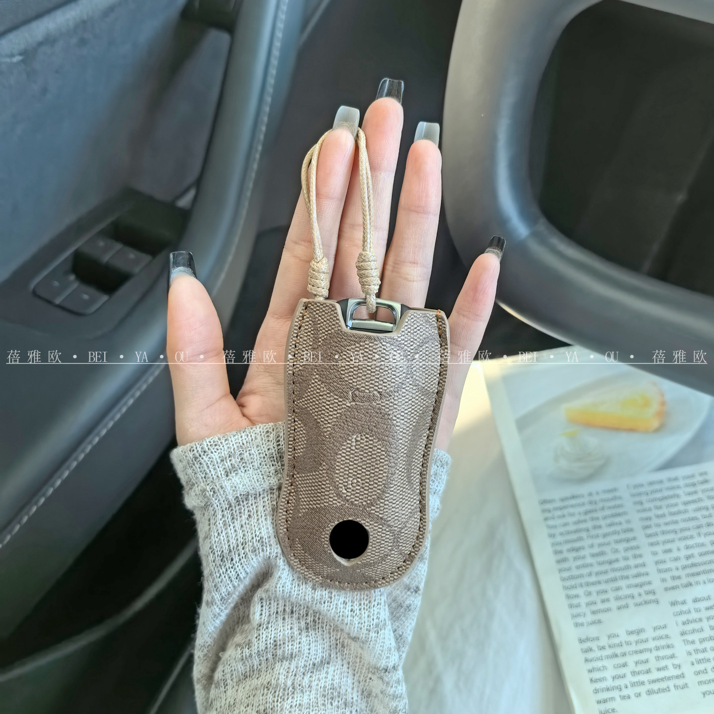 适用保时捷帕拉梅拉车钥匙套macan718卡宴壳Taycan911玛卡扣女包