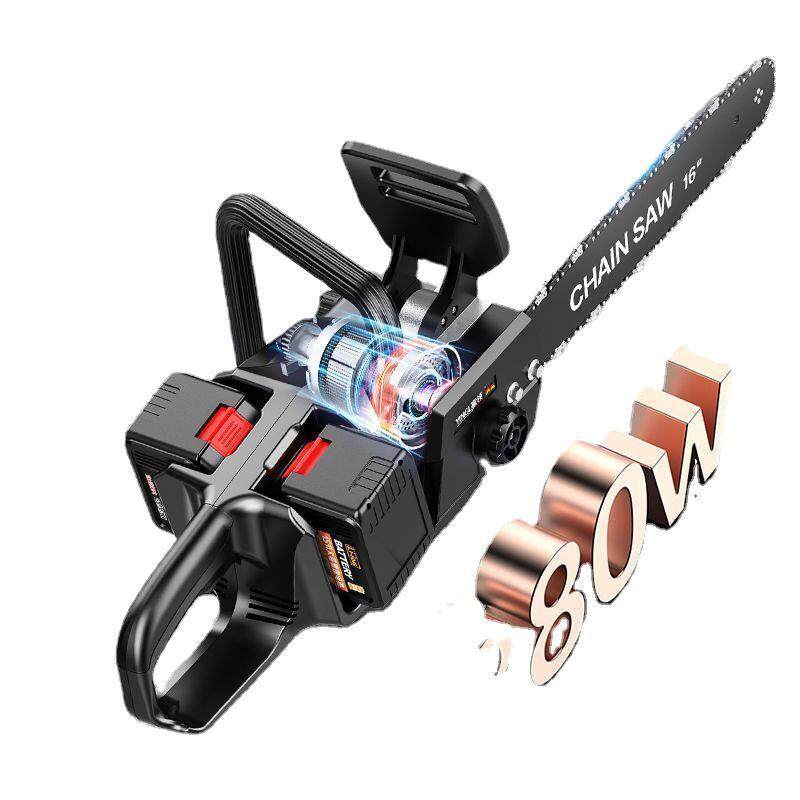 德国大功率电锯伐木锯手持充电式户外家用电链锯赢领电动锂电砍树