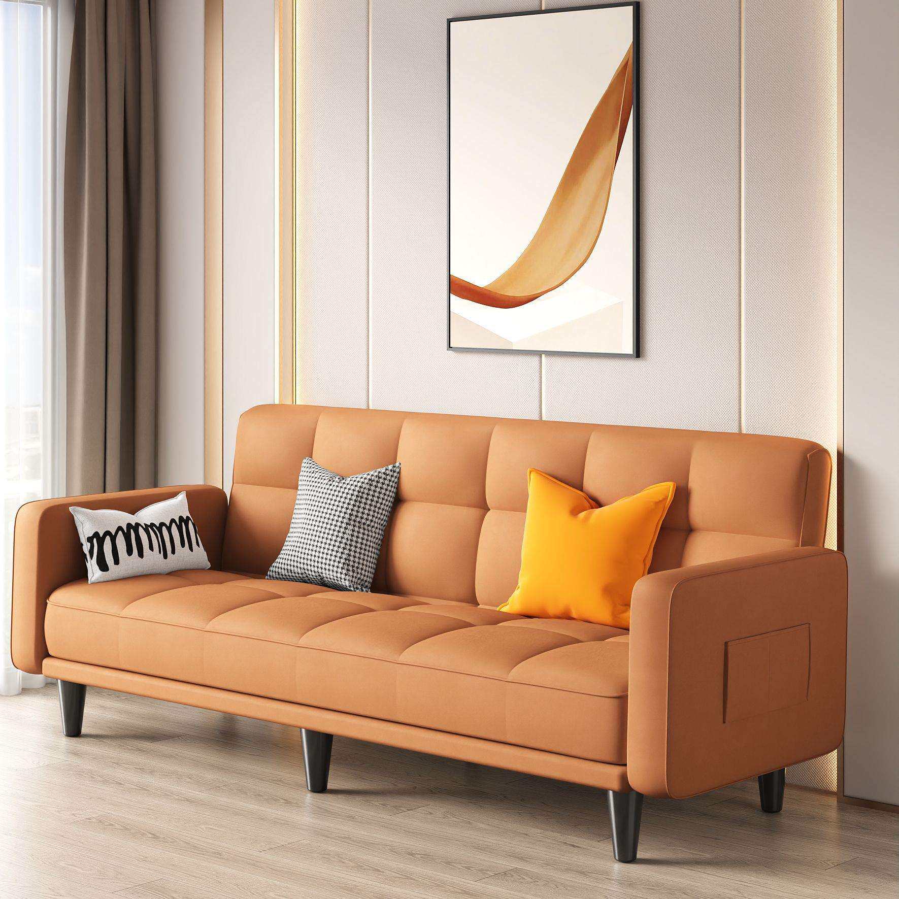 多功能折叠沙发床两用布艺简易单客厅出租房卧室折叠床懒人小户型