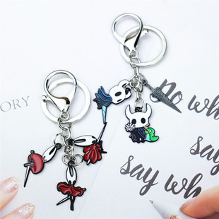 空洞骑士丝之歌游戏小骑士钥匙扣大黄蜂挂件骨钉挂链创意包包饰品