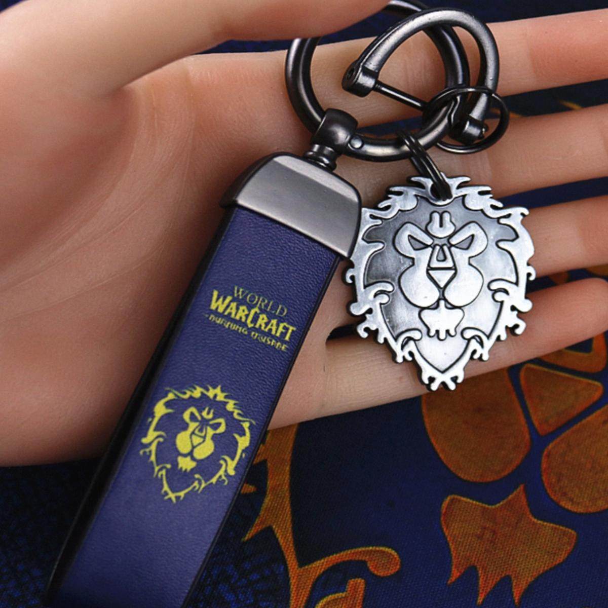 部落挂件联盟钥匙扣蛋刀武器金属吊坠汽车钥匙链包饰品男生礼物品