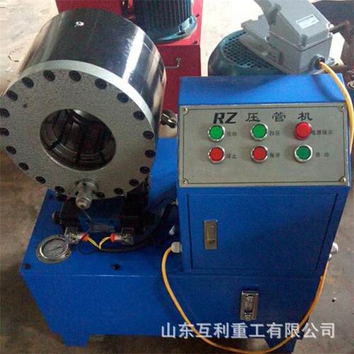 缩管机液压自动油管胶管扣压机新款设备小型缩头脚手架缩管钢管机