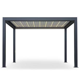 露台连廊花架4x6防雨风雨廊桥长廊百叶凉亭天台四季铝合金凉亭