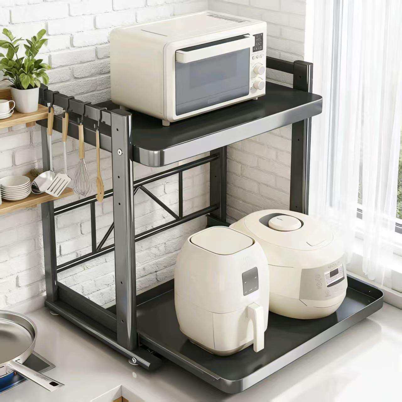 厨房台面微波炉架多功能家用烤箱支架伸缩分层收纳置物架日韩,五金/工具,其他电线电缆,淘宝优惠券,粉丝福利购,淘宝优惠卷
