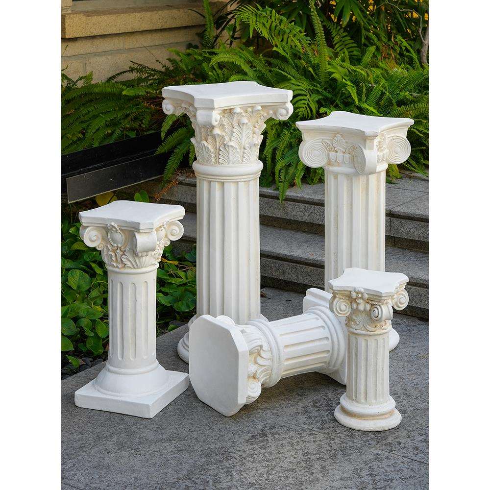 ◊罗马柱装饰摆件欧式花园庭院婚庆展示台布置道具户外花盆花架底