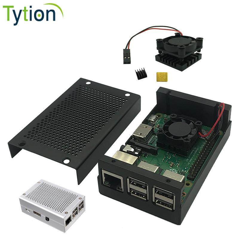 树莓派金属外壳机箱2代/2B3B+铝合金保护盒子网孔散热+风扇,3C数码配件,USB灯,淘宝优惠券,粉丝福利购,淘宝优惠卷