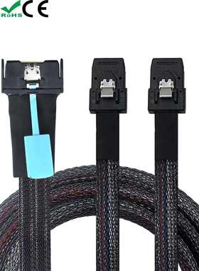 PCIEGen5MCI08X8i(74P)转2个MINISASSFF-8087服务器转接线
