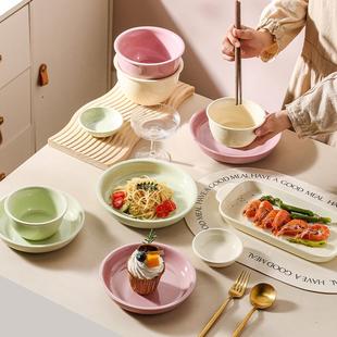 釉下彩陶瓷碗碟全套家用创意陶瓷碗 奶呼呼餐具碗家用2024新款