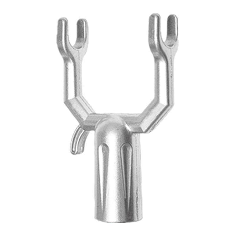 GZ6M【】晾衣杆配件金属铝合金衣叉头挑衣杆插头衣架撑衣杆叉