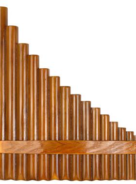 Muspor 15管G调竹制排箫 Pan Flute（带箍）
