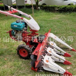 割晒机手扶车带前置割台 多功能小型手推式 汽油柴油收割机