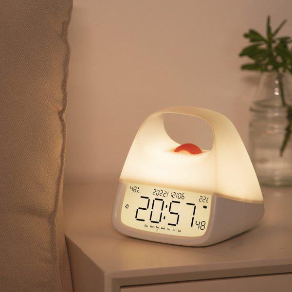 半点创意 手提夜灯闹钟学生儿童闹钟床头夜灯简约创意闹钟,节庆用品/礼品,创意/设计灯,淘宝优惠券,粉丝福利购,淘宝优惠卷