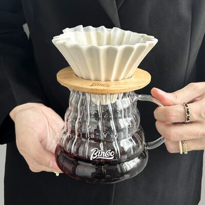 咖啡过咖啡带器器具套咖啡壶刻度分F手冲咖啡滤杯咖啡壶滤享漏斗