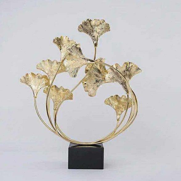 现代简约新中式样板房创意家居软装饰品电视柜书房玄关银杏叶摆件,饰品/流行首饰/时尚饰品新,摆件,淘宝优惠券,粉丝福利购,淘宝优惠卷