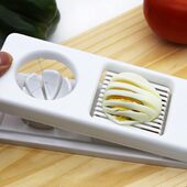 切蛋器松不锈钢割切片分三合一花商用皮蛋神器多功能家用鸡蛋