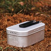 柯曼泄压饭盒多功能野营铝旅行明火煮饭便当饭盒耐高温神器大号制