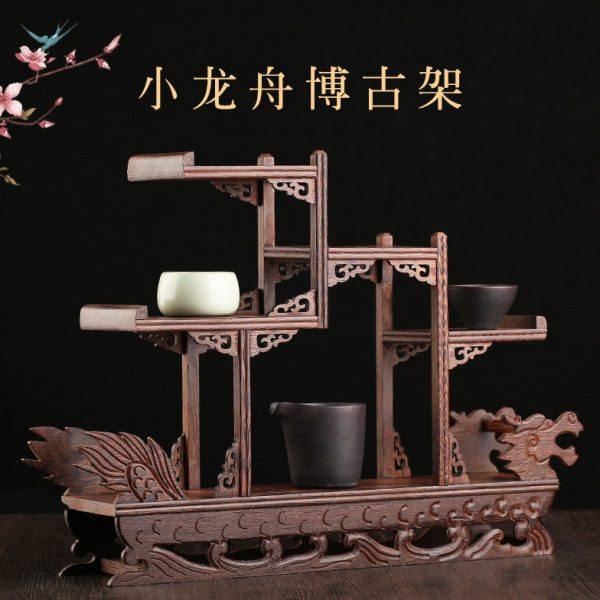 实木紫砂壶架子茶具收纳置物架小博古架 鸡翅木中式展示架柜摆件,住宅家具,多宝格/博古架,淘宝优惠券,粉丝福利购,淘宝优惠卷