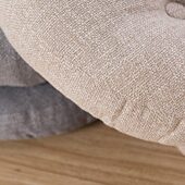 圆形榻榻米布艺禅修垫纯色加厚佛棉麻打坐拜加大蒲团坐垫