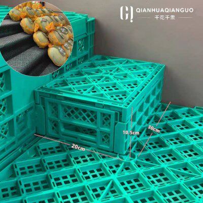 10厂家筐个易折叠小号展示新款店摆台水果货架收纳筐水果折叠塑料