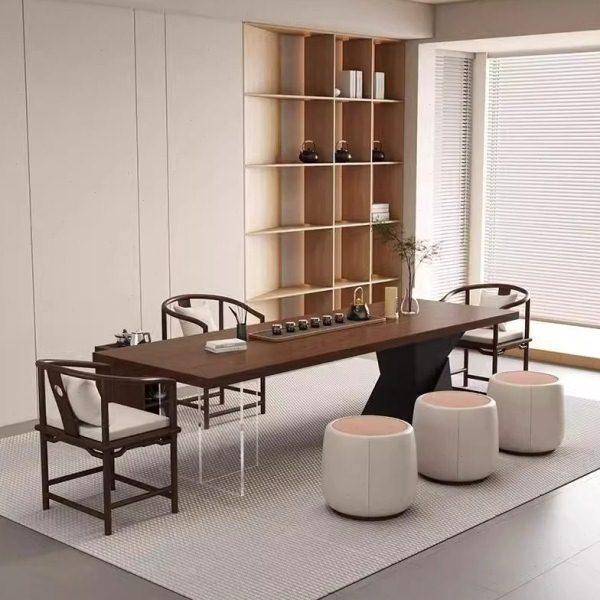 现简约公室级感实木茶桌茶台公司接待洽谈轻奢泡茶桌椅组合,商业/办公家具,茶台/茶桌,淘宝优惠券,粉丝福利购,淘宝优惠卷