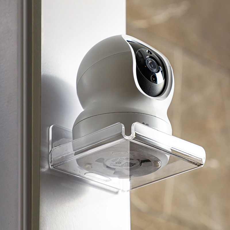 监控支架免打孔墙上家用小米360萤石摄像头置物架室内wifi收纳架