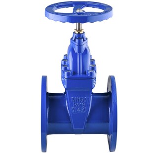 闸阀给排水DN150泵房阀门开关转盘100法兰排污明暗杆弹性座封配件