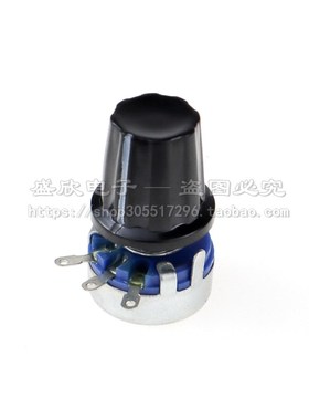 WH5-1A单圈碳膜电位器0.25W 1K 4K7 10K 47K 100K可调电阻轴径4mm